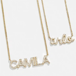stainless steel name necklace