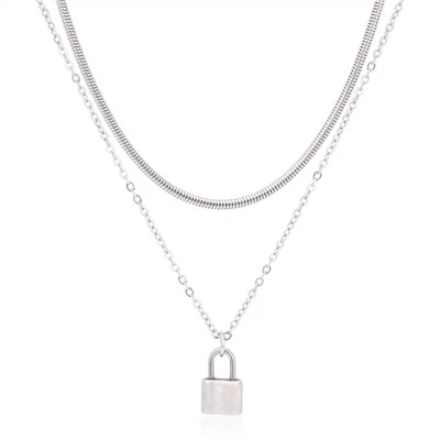 Dvisluoksnis užrakinamas grandinės karoliai