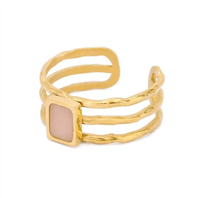 Nerūdijančio plieno atviras rankogalių žiedas