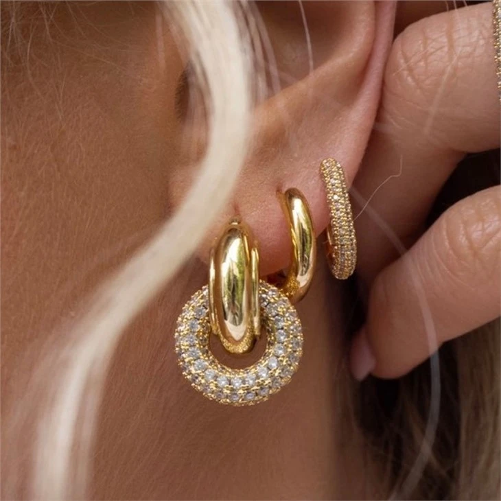 stainless steel hoop earrings bulk