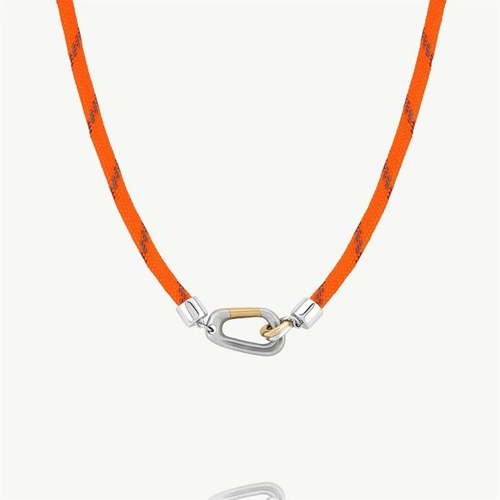 Carabiner Red Cord Necklace price