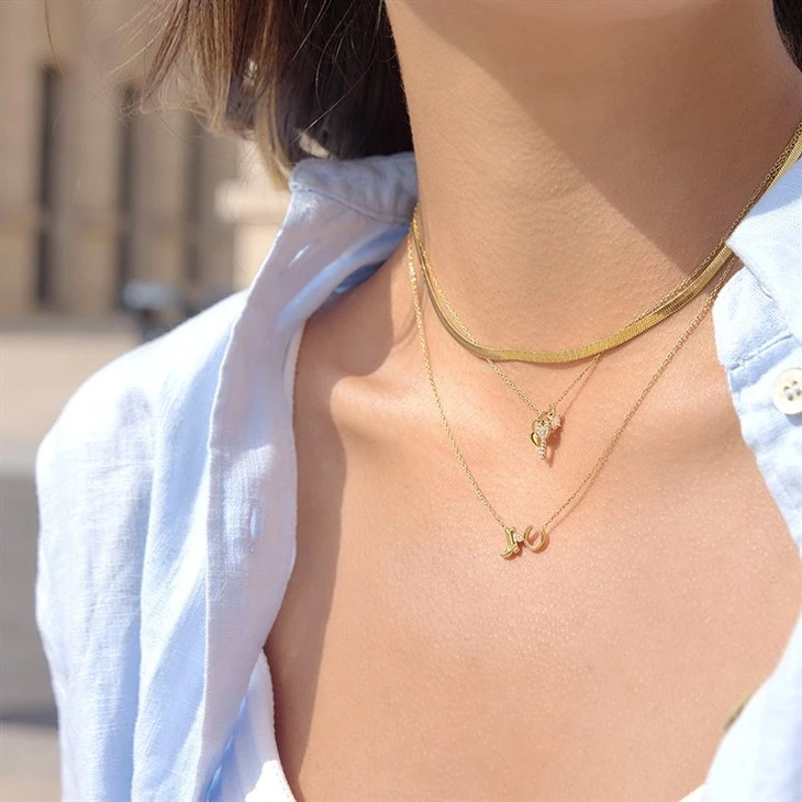 CZ Heart Lock And Key Charm Necklace suppliers