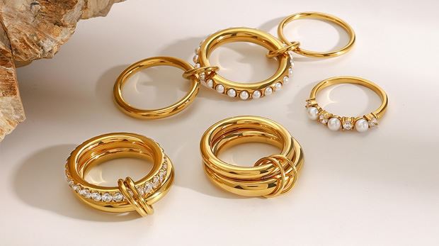 Nerūdijančio plieno žiedai