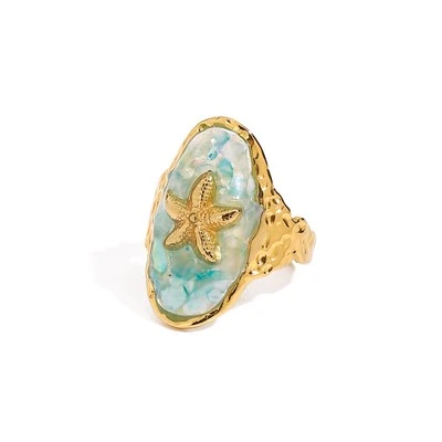Emalio Starfish Open Ring