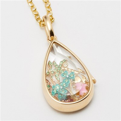 „Teardrop Charm Locket“ karoliai