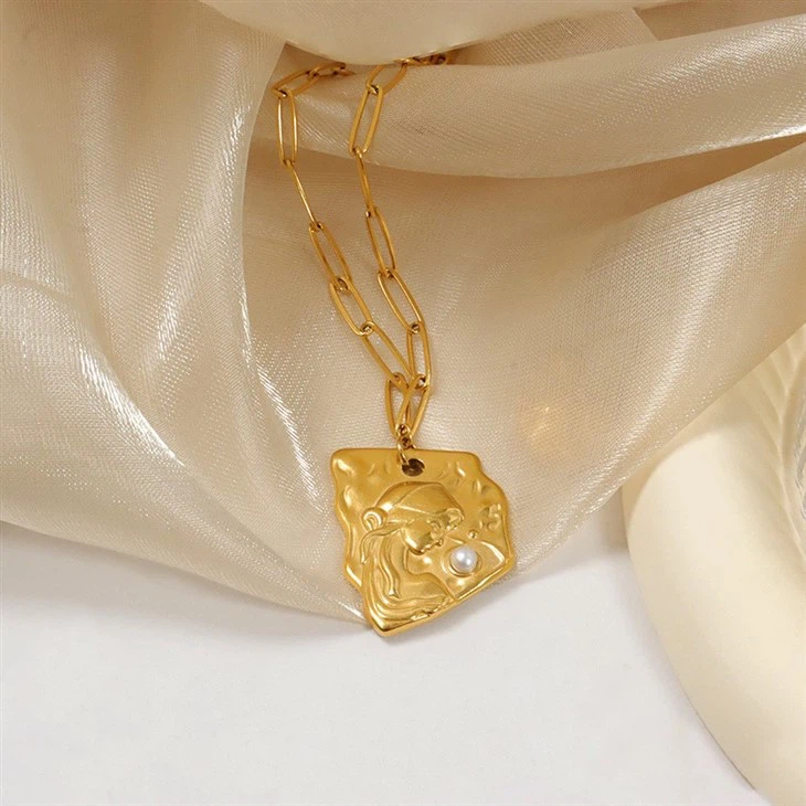 Stainless Steel Sweater Chain Necklace