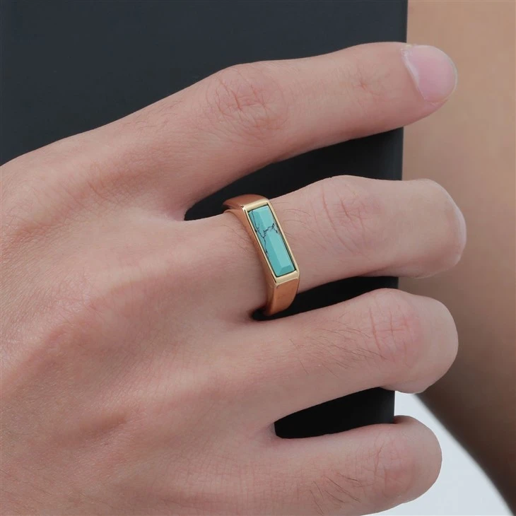 Turquoise Signet Ring price