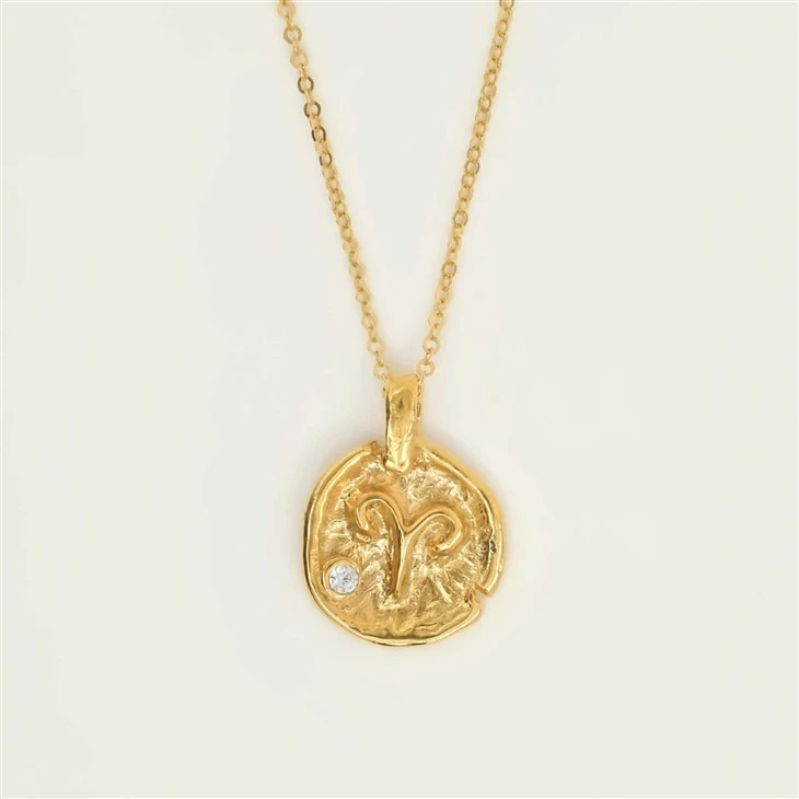 Zodiac Sign Coin Pendant Necklace manufacturers