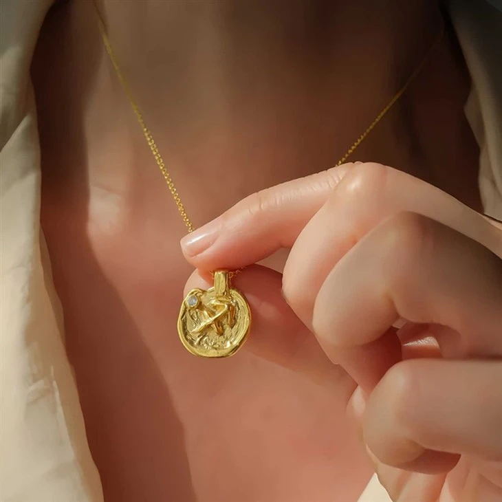 Zodiac Sign Coin Pendant Necklace suppliers