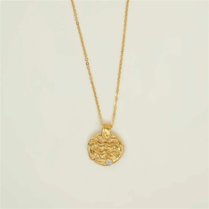 Zodiac Sign Coin Pendant Necklace price